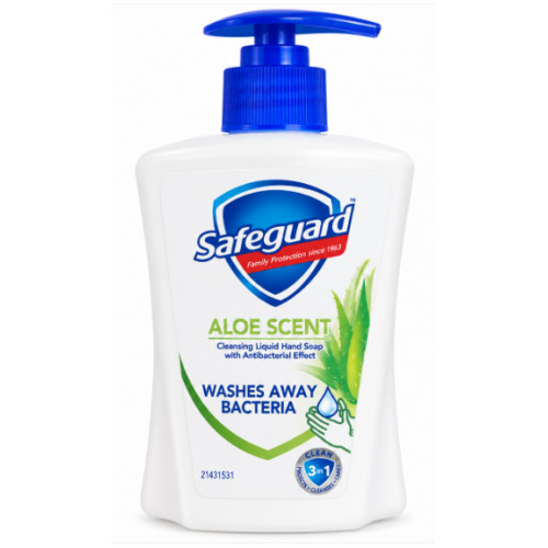 Антибактеріальне рідке мило для рук Safeguard Aloe Scent, 225 мл